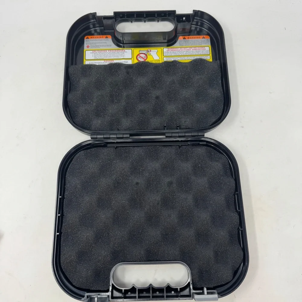Glock Factory Hard Pistol Case Black Polymer OEM Storage Box with Foam Lining